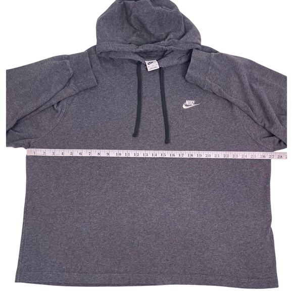 Nike Sweatshirt Adult XXL Gray Hoodie Jersey Sweater Pullover Swoosh Mens - Picture 5 of 6